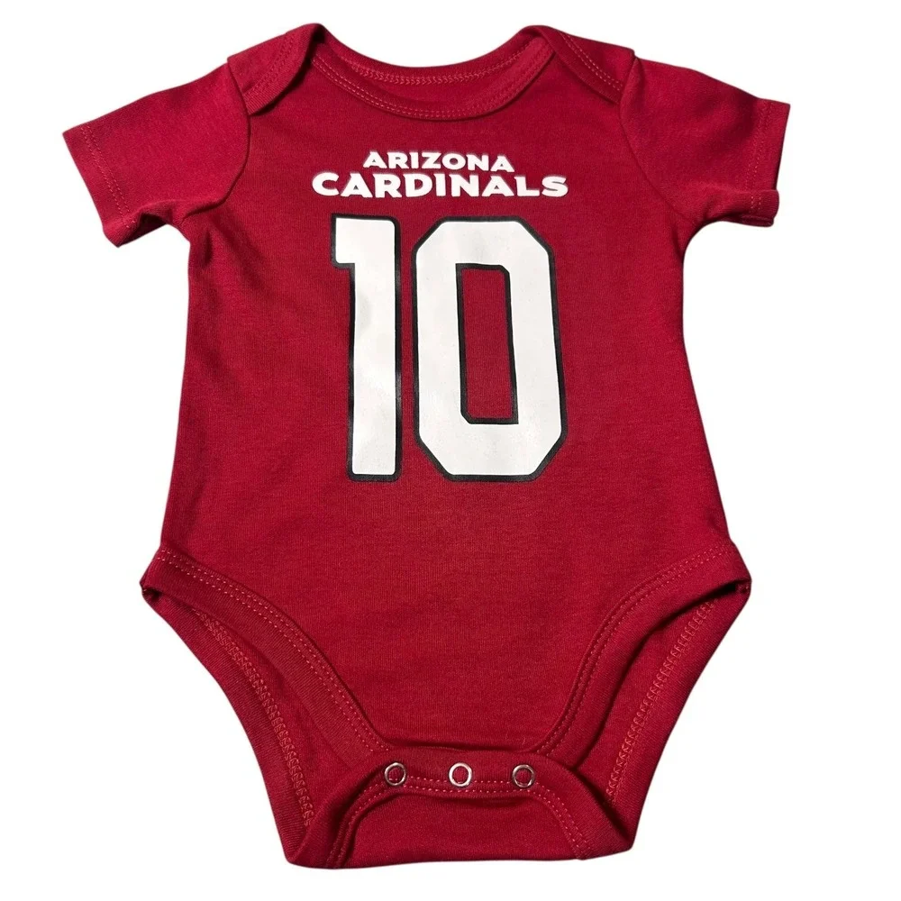 NEW‎ Arizona Cardinals Bodysuit Infant One Piece 0-3M Red DeAndre Hopkins 10 NFL